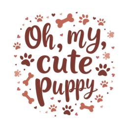 cute puppy quotes SVG PNG design with bold lettering