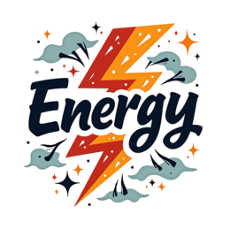 energy graphics SVG PNG design with bold lettering