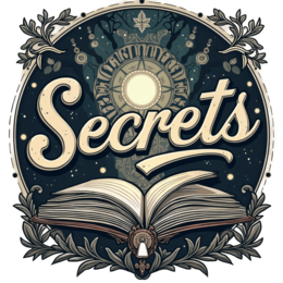 fantasy secrets book floral SVG PNG design with bold lettering, floral elements