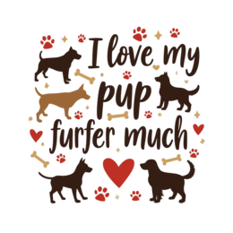 dogs love SVG PNG design with bold lettering