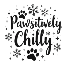 chilly snow SVG PNG design with bold lettering