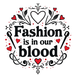 fashion blood floral SVG PNG design with bold lettering, black and red floral elements