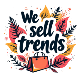 trends SVG PNG design with hand-drawn style, bold lettering, orange and red floral elements