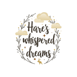 dreams hare SVG PNG design with bold lettering