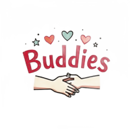 buddies friendship SVG PNG design with bold lettering