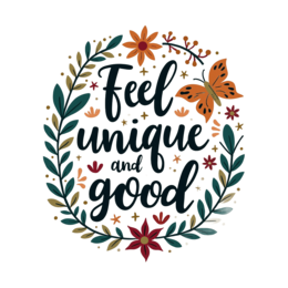 quotes flora butterfly SVG PNG design with hand-drawn style, bold lettering, orange and red floral elements
