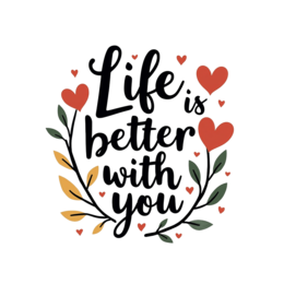love heart quote SVG PNG design with hand-drawn style, black and white floral elements, an uplifting message
