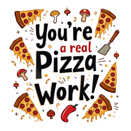 pizza funny quote SVG PNG design with bold lettering