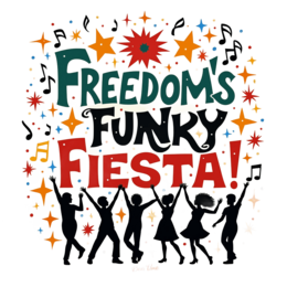 freedom funky fiesta SVG PNG design with clean design elements