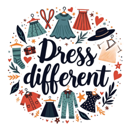 cartoon SVG PNG design with bold lettering, red and blue floral elements