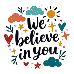 inspiring messages colorful SVG PNG design with bold lettering, red and green floral elements, an uplifting message