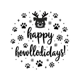 holiday reindeer SVG PNG design with bold lettering