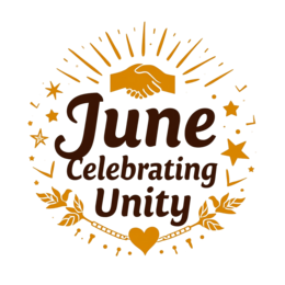 june unity celebration SVG PNG design with bold lettering