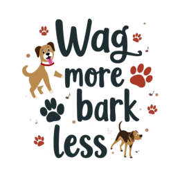 pets quotes wag bark SVG PNG design with bold lettering