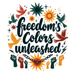 freedom colors shirt SVG PNG design with bold lettering, an uplifting message