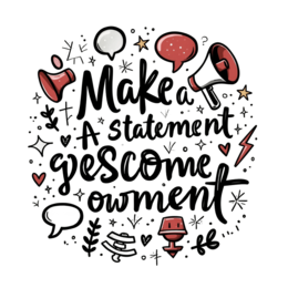 quotes statements SVG PNG design with hand-drawn style, bold lettering