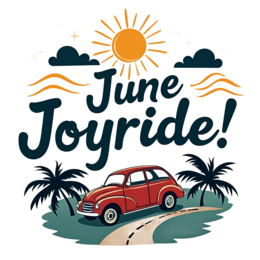 june joyride SVG PNG design with bold lettering