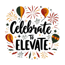 celebrate fireworks SVG PNG design with bold lettering