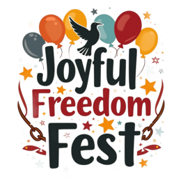joyful freedom fest SVG PNG design with bold lettering