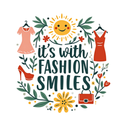 quotes smiles SVG PNG design with bold lettering, pink and red floral elements