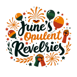 june opulent revelries SVG PNG design with hand-drawn style, bold lettering