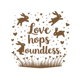 fantasy bunnies love SVG PNG design