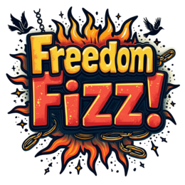 freedom fizz shirt SVG PNG design with bold lettering