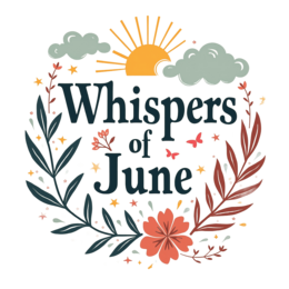 june sunflower flora floral SVG PNG design with bold lettering, floral elements