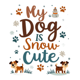 winter dogs SVG PNG design with bold lettering