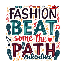fashion music dance shirt SVG PNG design with bold lettering