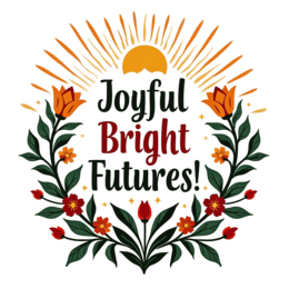 floral positive message SVG PNG design with orange and red floral elements, an uplifting message