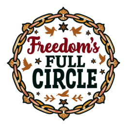 freedom circle SVG PNG design with bold lettering