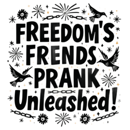 prank freedom SVG PNG design with bold lettering