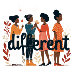 diversity styles fashion flower SVG PNG design with bold lettering, floral elements, an uplifting message