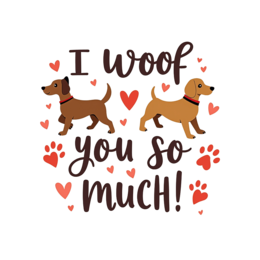 dogs hearts SVG PNG design with bold lettering