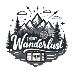 wanderlust mountains SVG PNG design with bold lettering