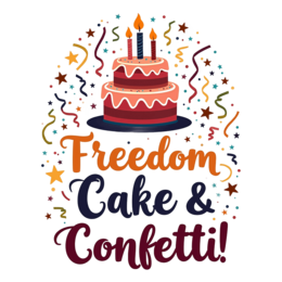 cake confetti shirt SVG PNG design with bold lettering