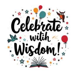 celebrate wisdom SVG PNG design with bold lettering