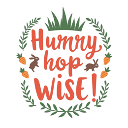 hunny hop wise SVG PNG design with bold lettering
