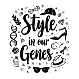 genes fashion SVG PNG design with bold lettering
