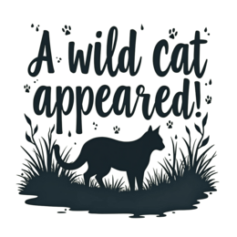 wildcat silhouette SVG PNG design with bold lettering