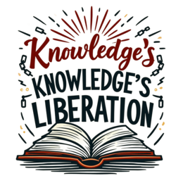 knowledge liberation quote SVG PNG design with bold lettering
