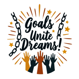 quotes dreams goals SVG PNG design with bold lettering, an uplifting message