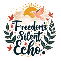 freedom nature echo SVG PNG design with bold lettering, red and green floral elements