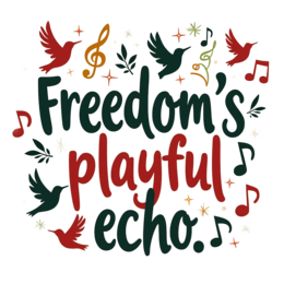 playful music freedom SVG PNG design with bold lettering, an uplifting message