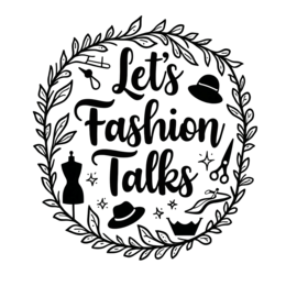 fashion talks floral SVG PNG design with bold lettering, black floral elements