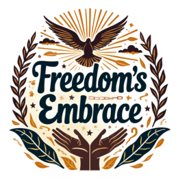 freedom hand dove SVG PNG design with bold lettering, an uplifting message