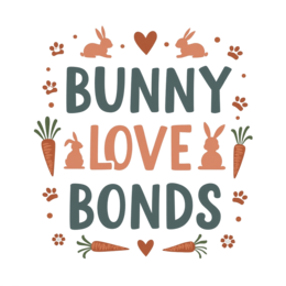 bunny love carrots SVG PNG design with bold lettering
