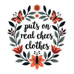 flower butterfly quotes SVG PNG design with black and orange floral elements