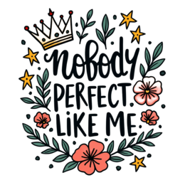 quote flower star SVG PNG design with bold lettering, black and pink floral elements, an uplifting message
